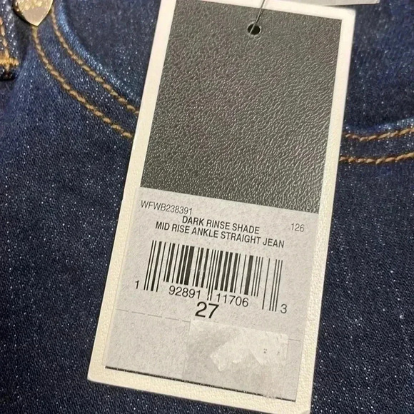 Juicy Couture Y2K Rare Black Label Mid  Rise Ankle Straight Jeans Size 27 - Picture 10 of 10